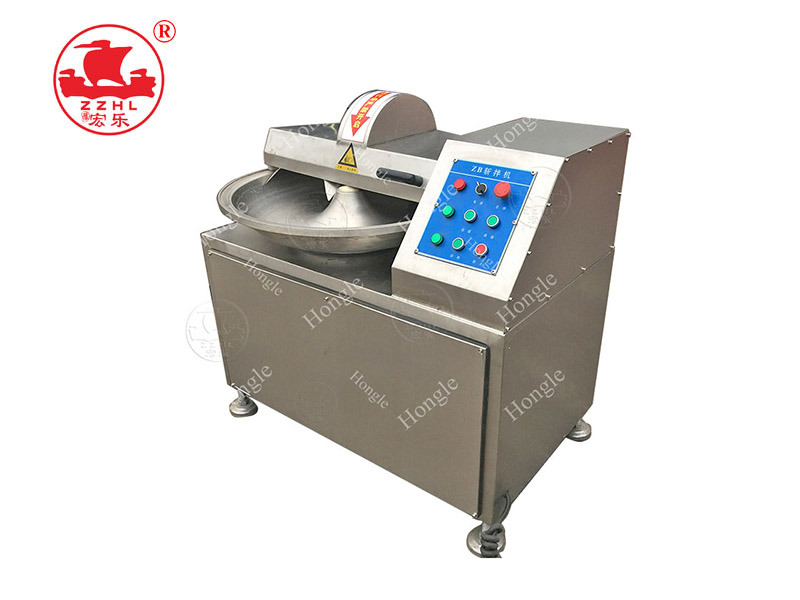 Meat cutting and mixing machine 