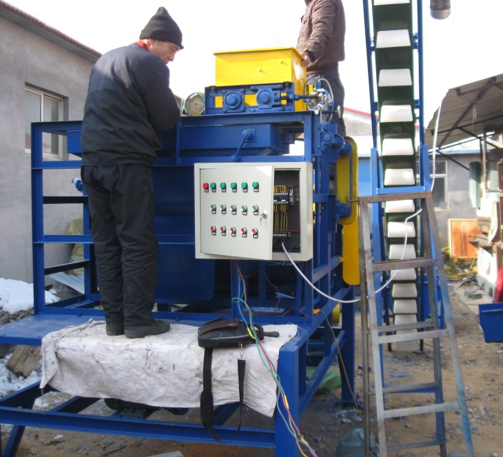 almond shelling production line in Spain