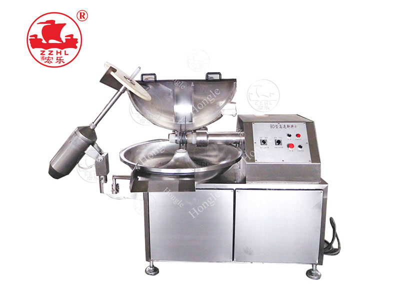 Meat cutting and mixing machine 