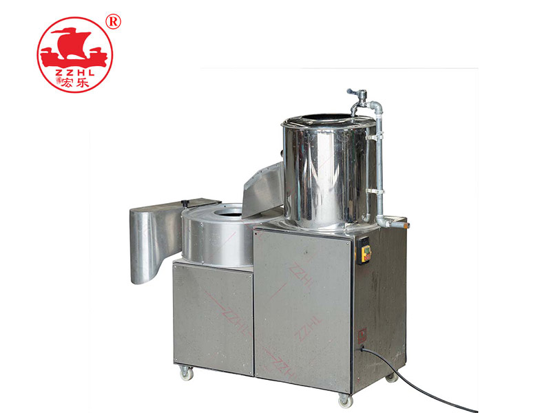 Potato Washing Peeling Cutting Slicing Machine