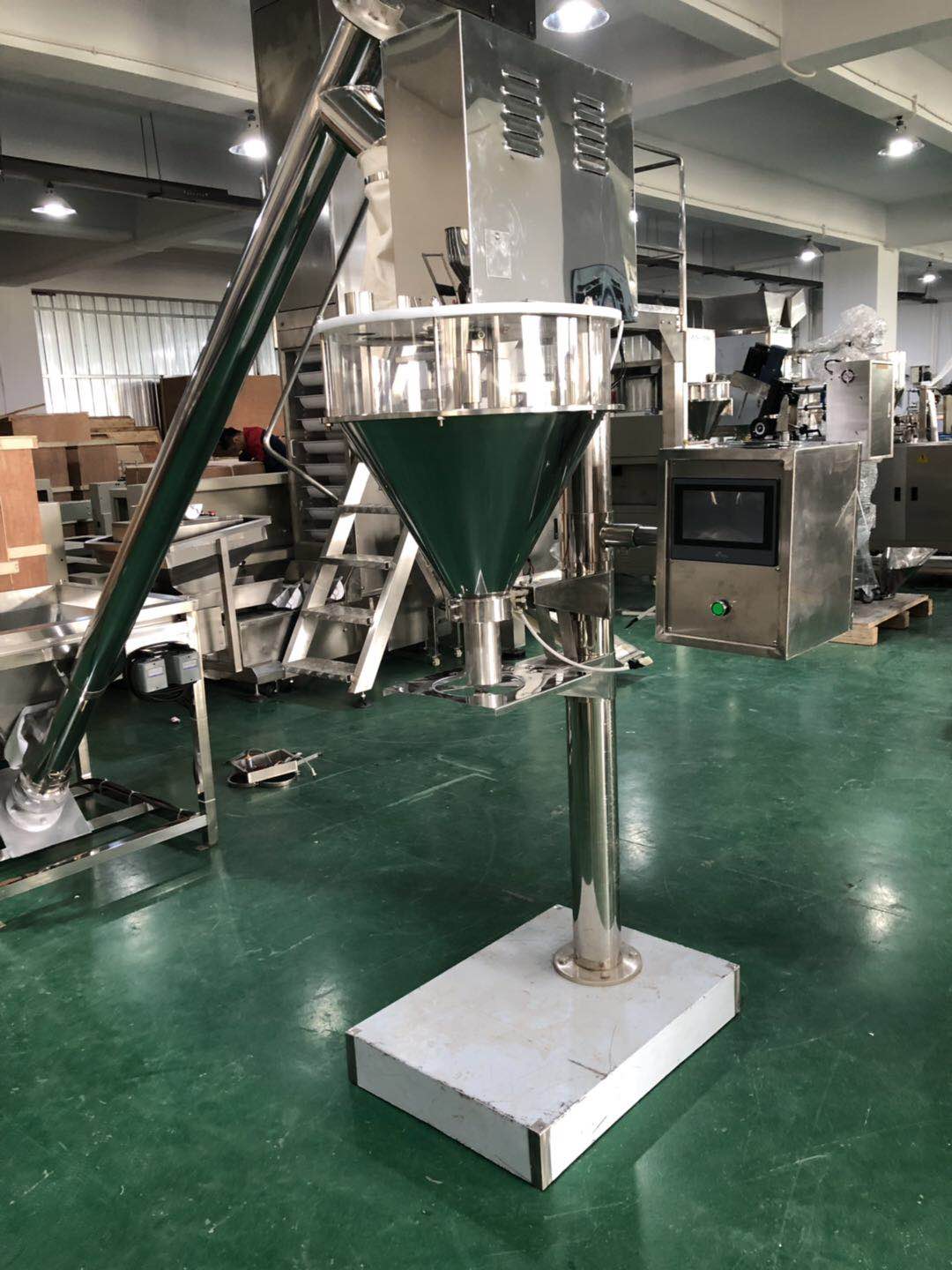 Semi-automatic powder packaging machine package device