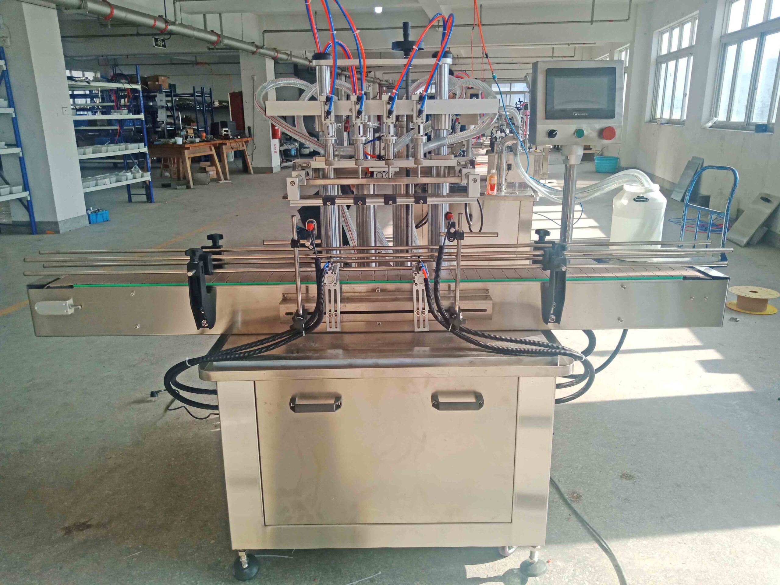 4 heads filling machine liquid