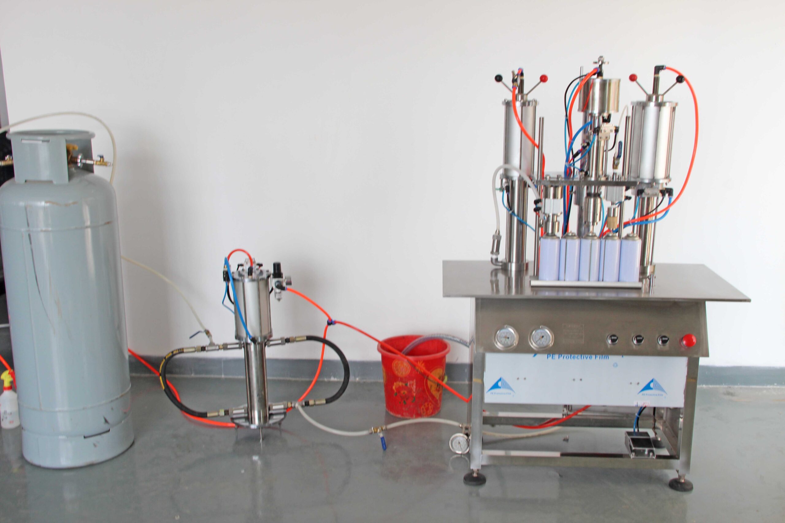 aerosol filling machine