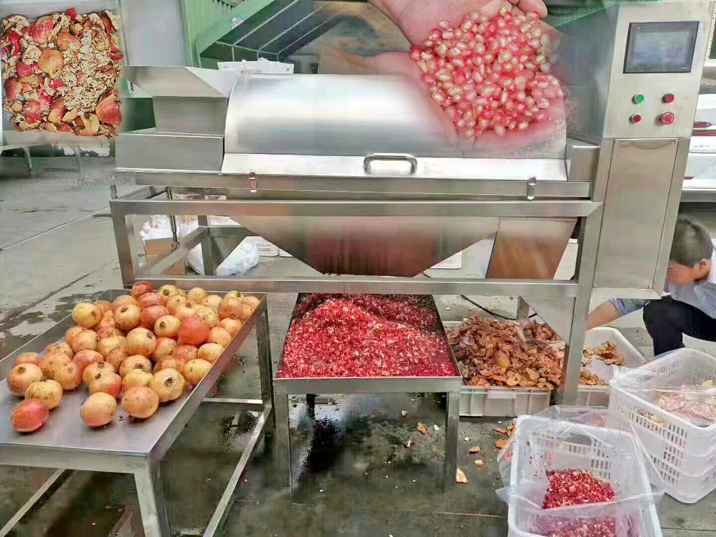 automatic pomegranate peeling machine