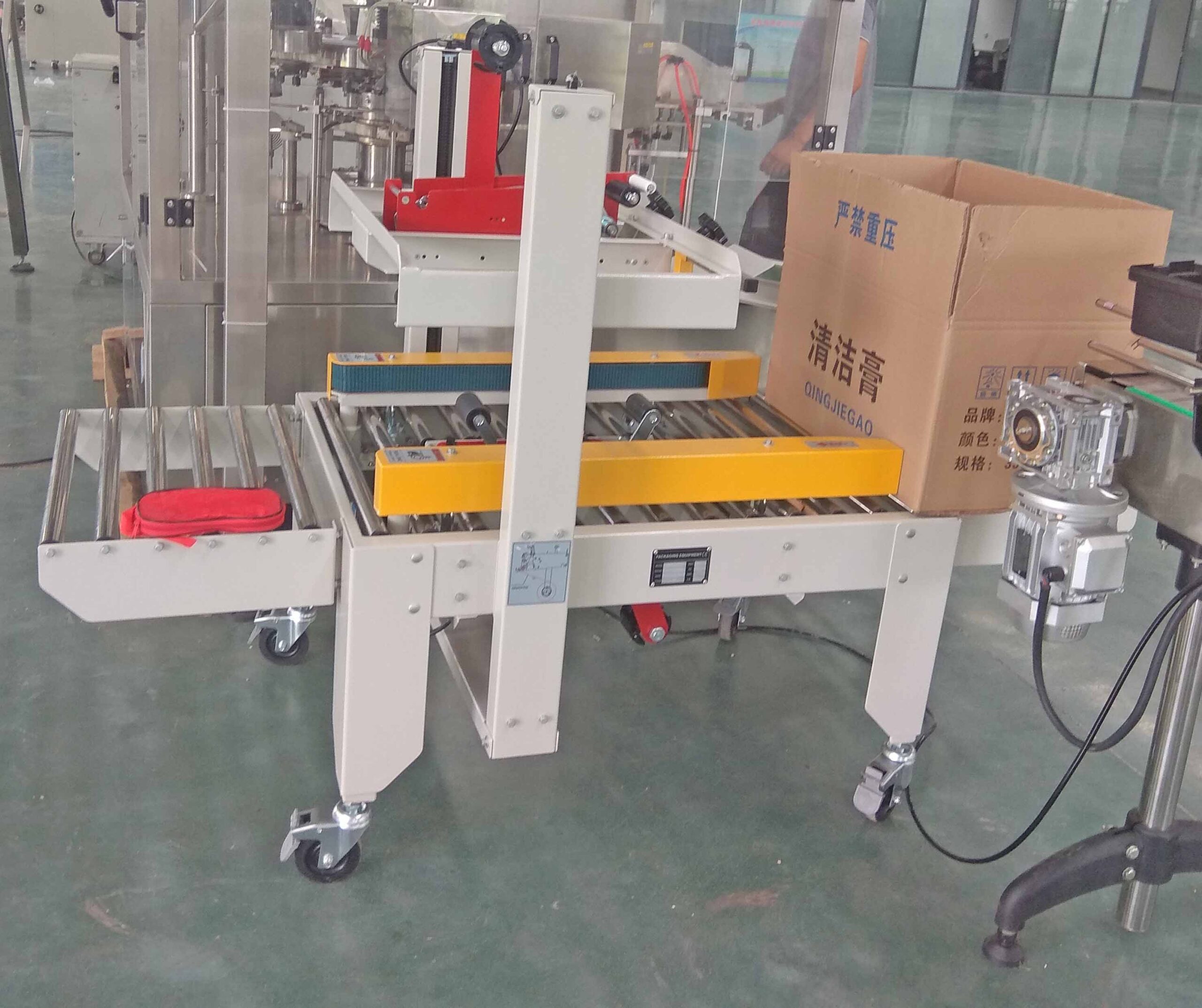 paper box carton erecting machine