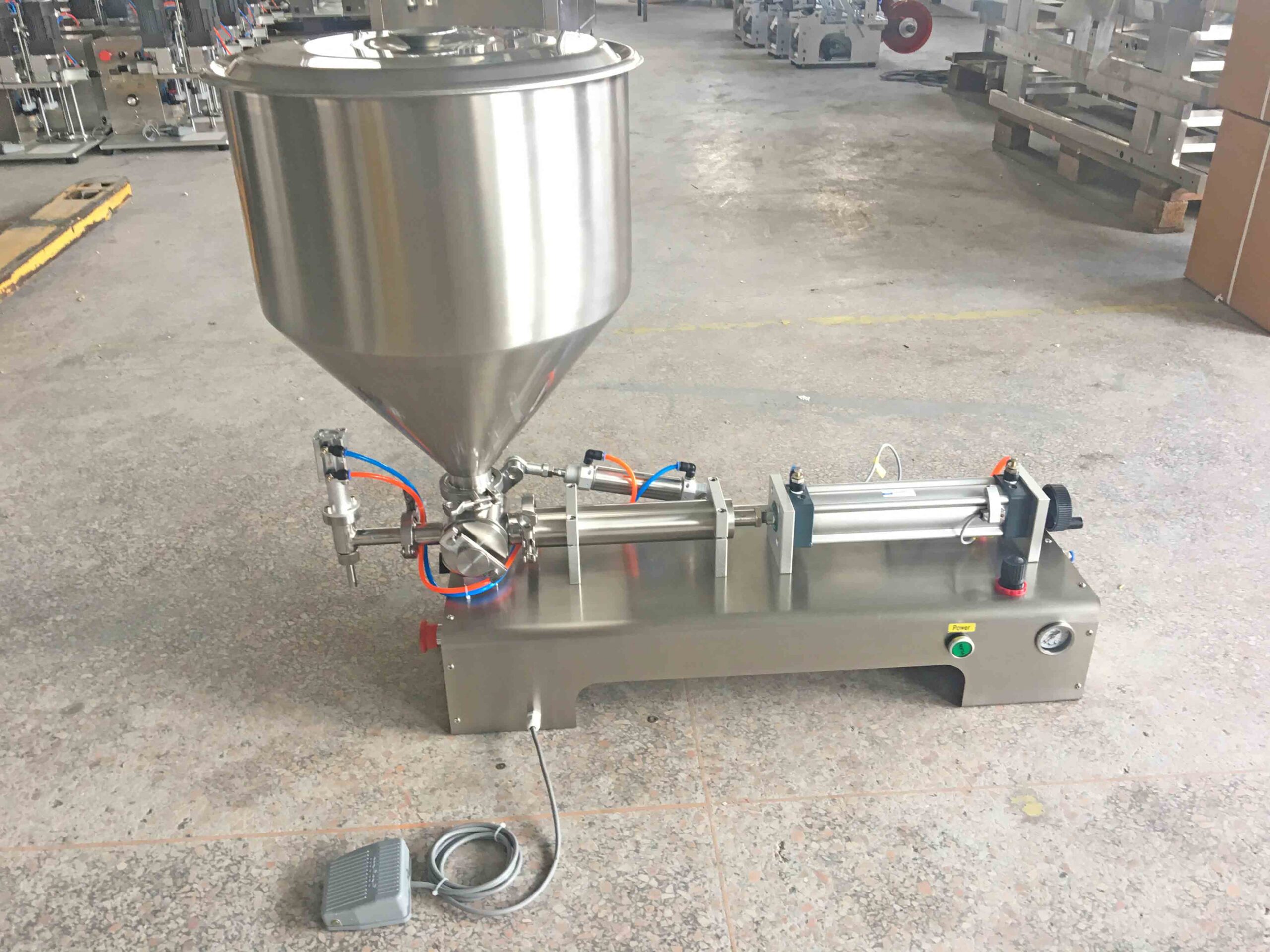 pneumatic paste filling machine