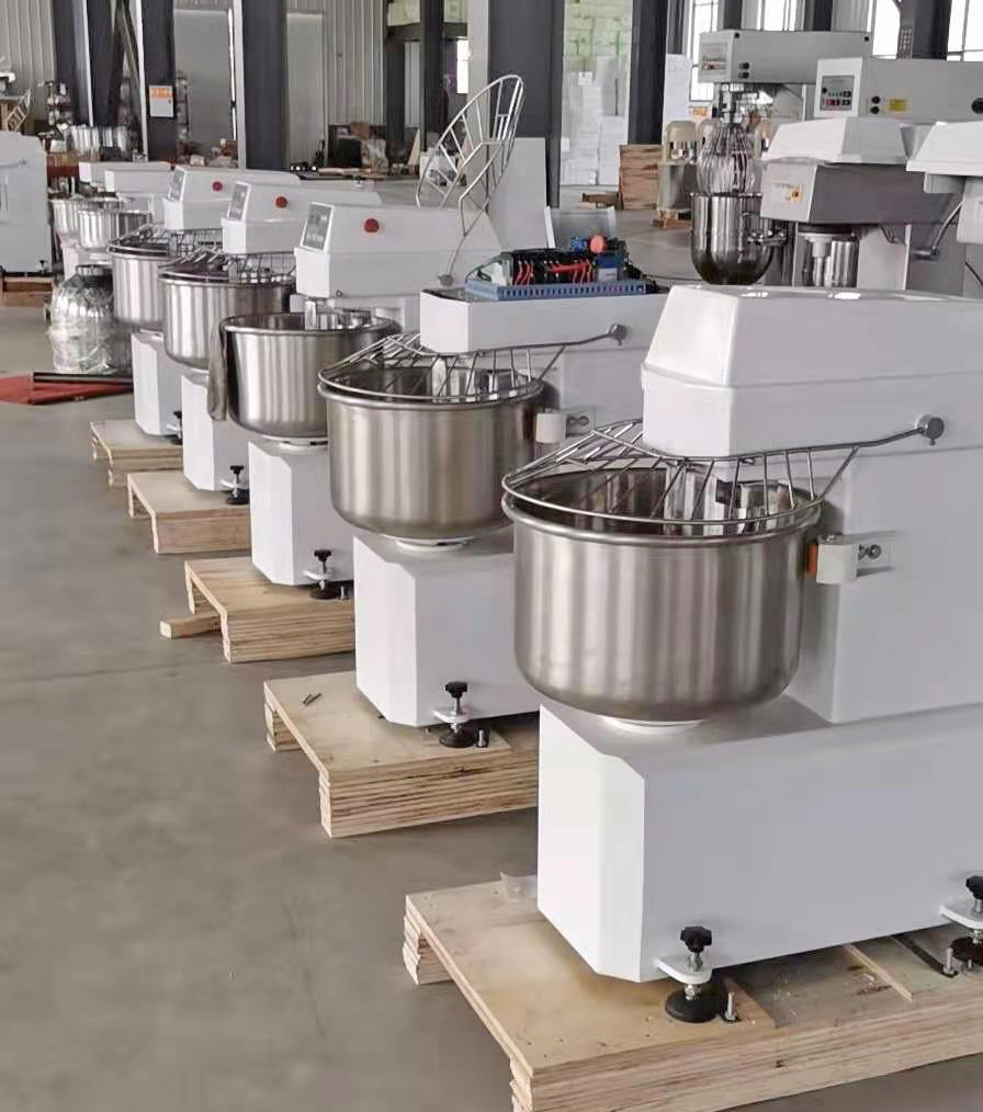 bakery double speed dough mixing machine