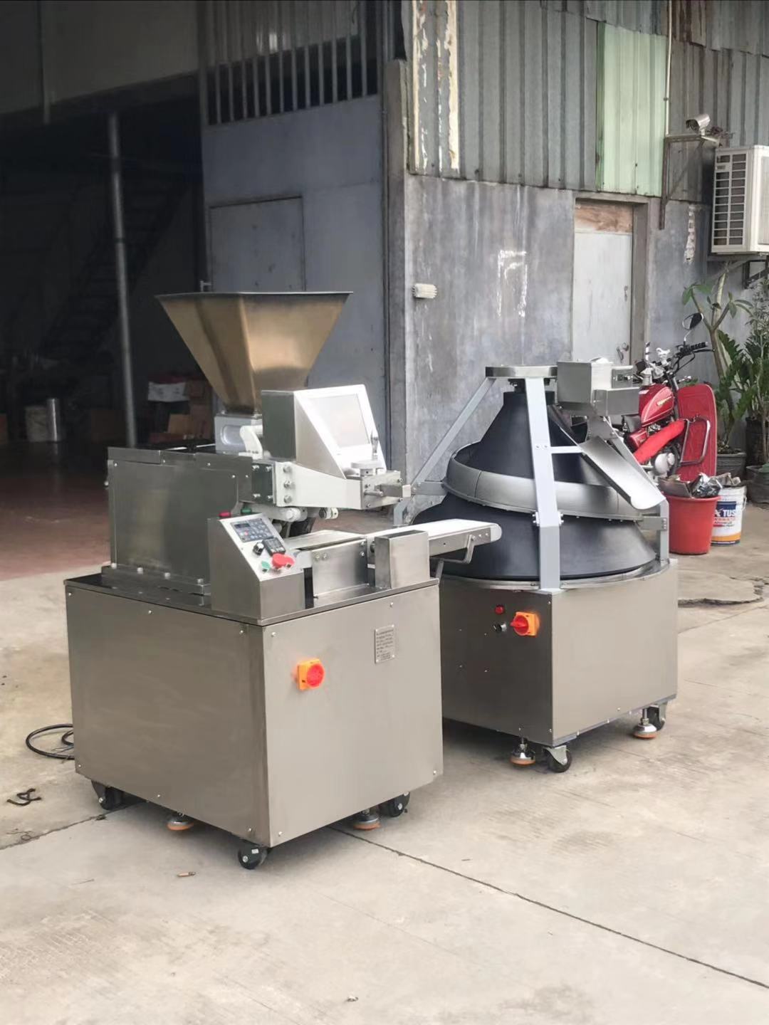 automatic dough cutting and rolling machine