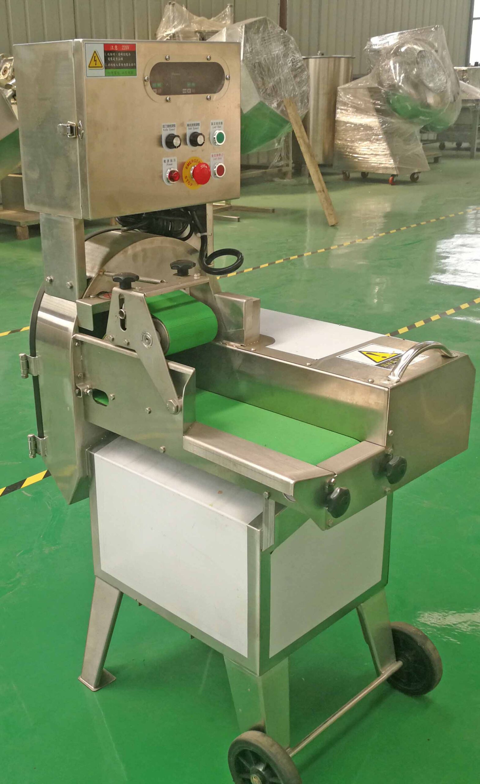 leafy vegetable cutting machine cutter