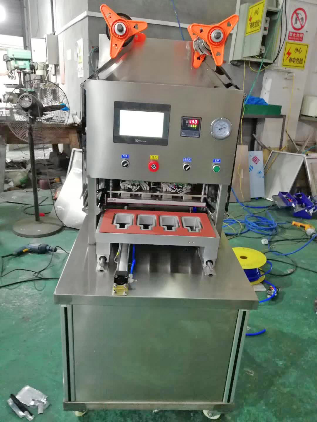 plastic cup sealing machine